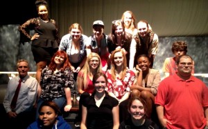 Theatre 3 and 4 classes, along with Mr. Willie Sumner, Department Head, Theatre, and Senior Class Advisor at New Bern High School