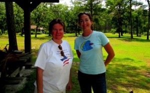 Laura Johnson and Melissa Patrick at Cool Springs Environmental Education Center