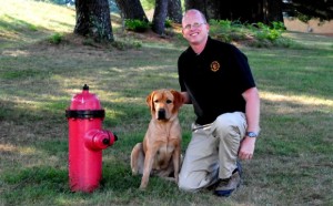 K-9 Darby and Fire Marshal Danny Hill