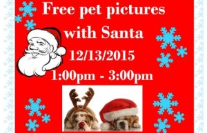 Pet pictures with Santa