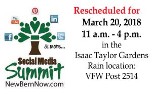 Social Media Summit Rescheduled - March 20