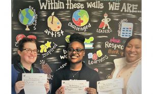 Kim Scott, Sakari Burgess, and Dr. Eleanor Patrick