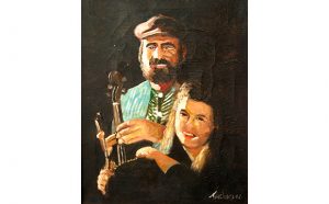 Simon and Sara Spalding (oil painting by Willie Taglieri)
