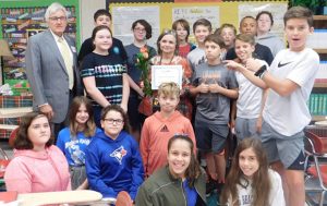 Edward Jones, Mike Bass at Grover C. Fields Middle School