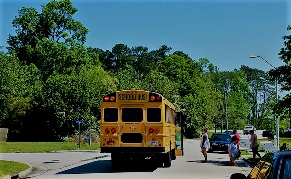 Free Meals on Big School Bus Wheels