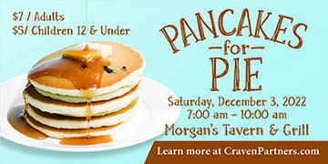 Pancakes for PIE at Morgan's Tavern and Grill