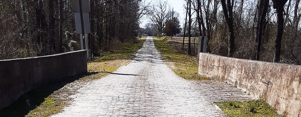Old Brick Road at Caswell Branch