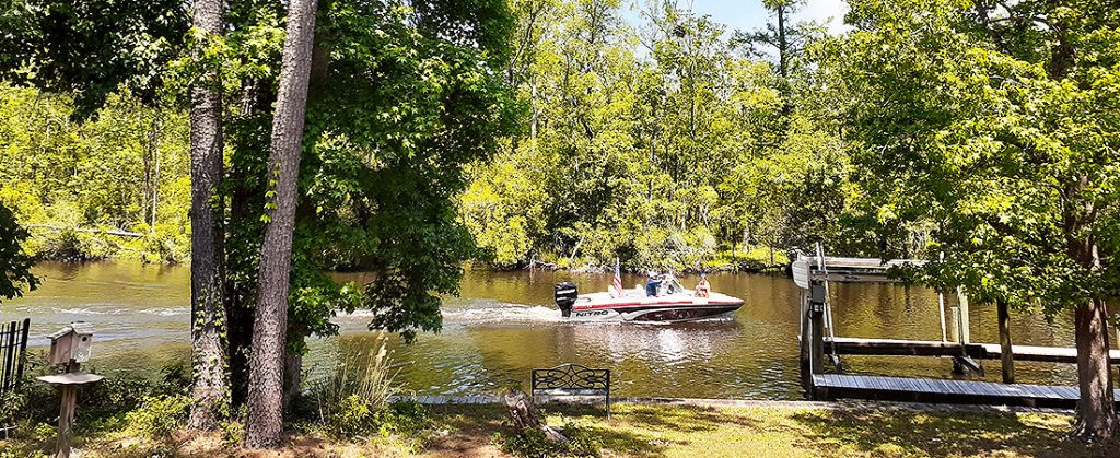 Boaters enjoy a day on the water in New Bern, N.C.