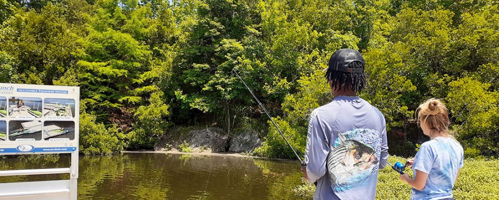 Fishing at Martin Marietta Park