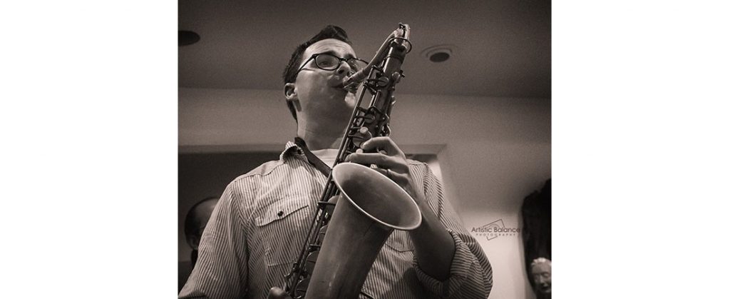 Saxophonist Ben Sparrow