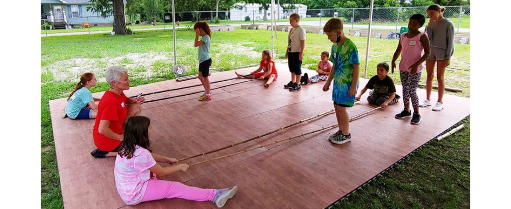 Atlantic Dance Theatre Children Dancing with Bamboo