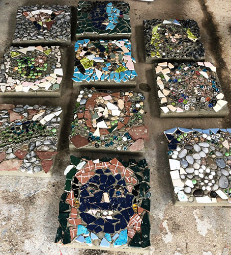 Filling Station mosaics