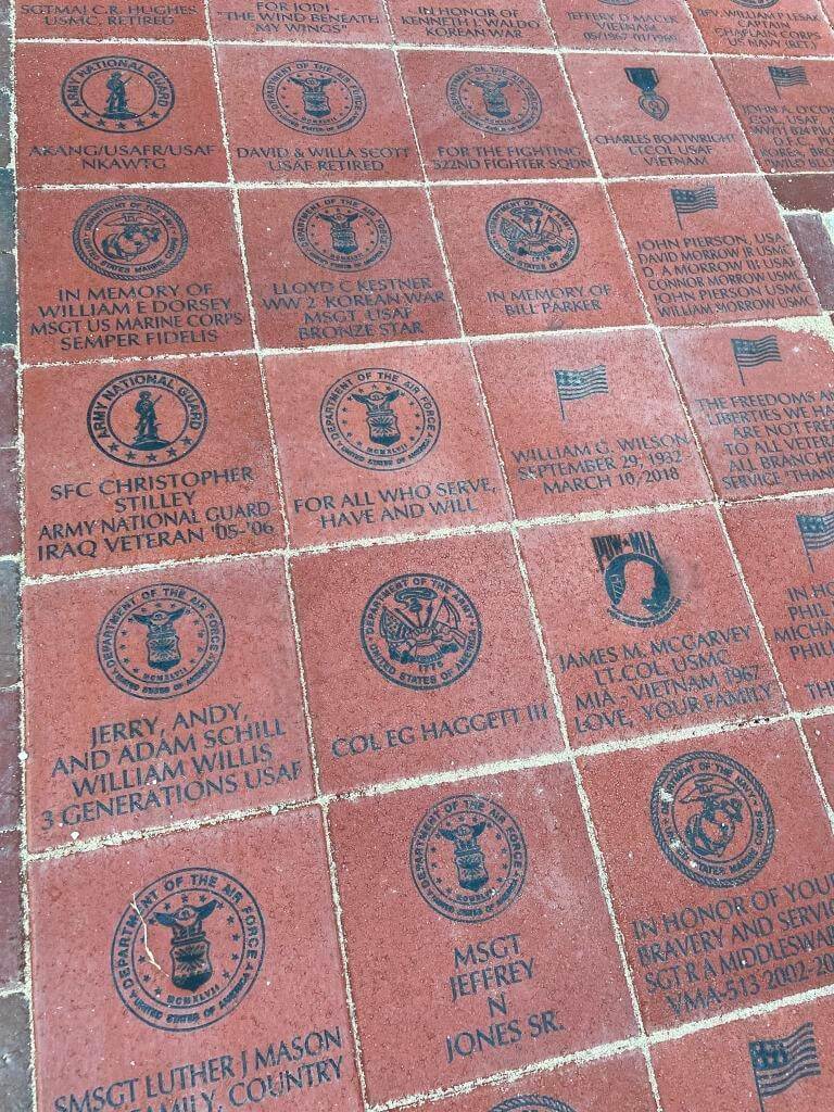 Photo of commerative bricks for veterans