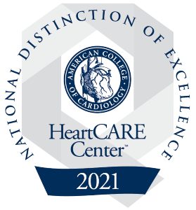 Logo for National Distinction of Excellence HeartCARE 2021