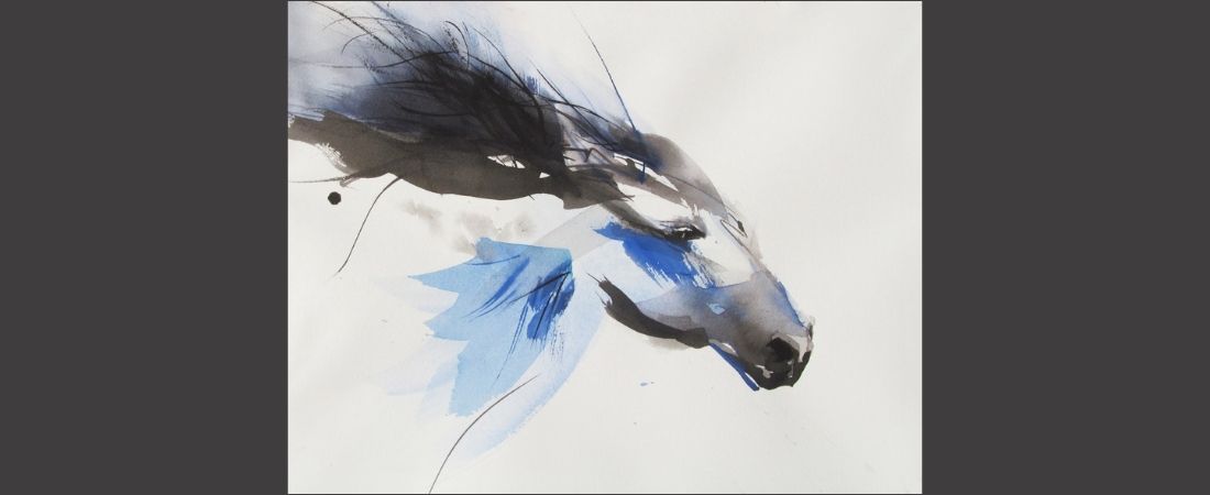 watercolor horse art
