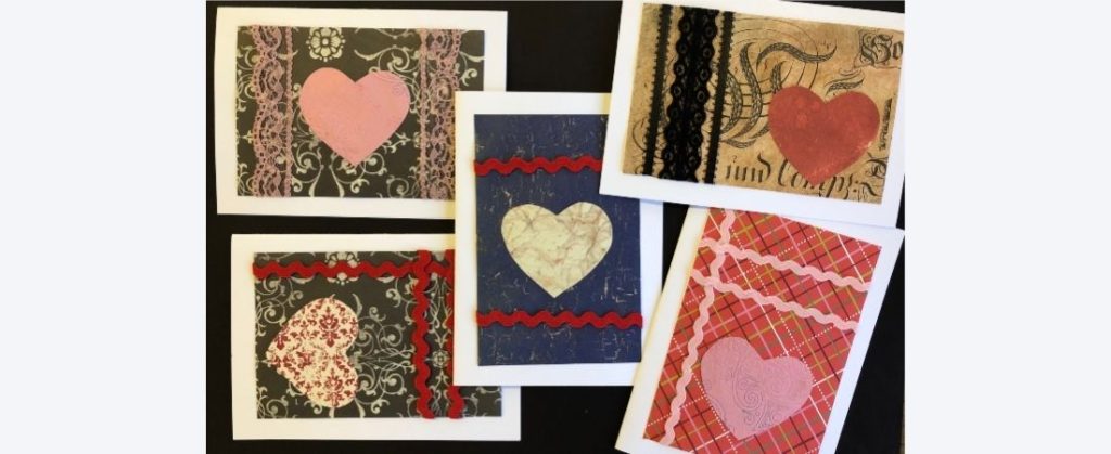 Valentine's cards made by students