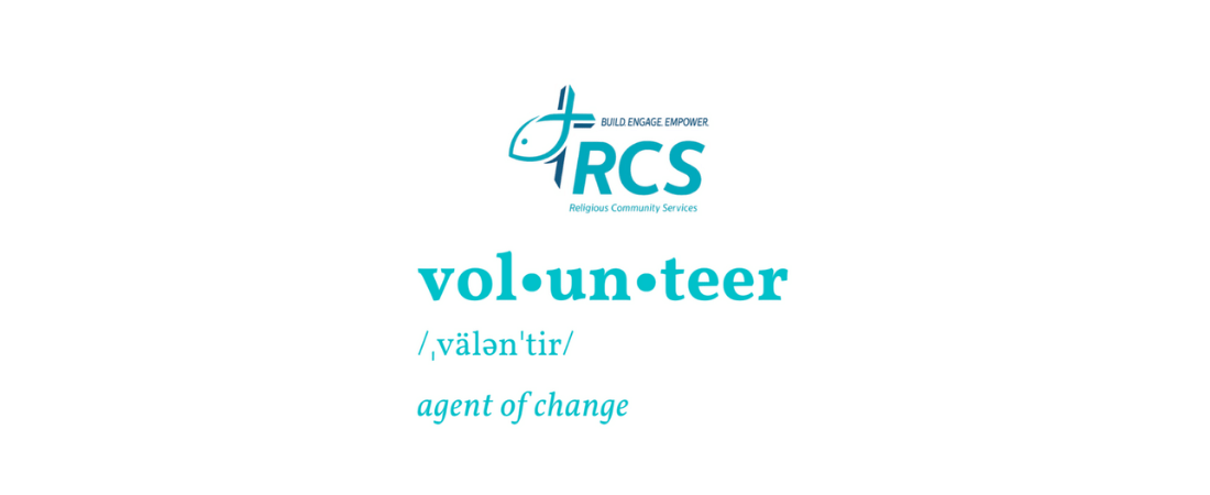 RCS logo and word Volunteer