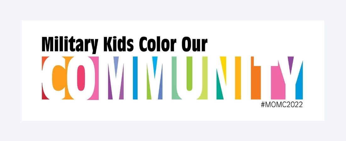 Military Kids Color our Community banner