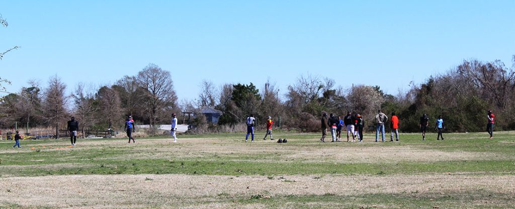 Football at Lawson Creek Park in New Bern, NC