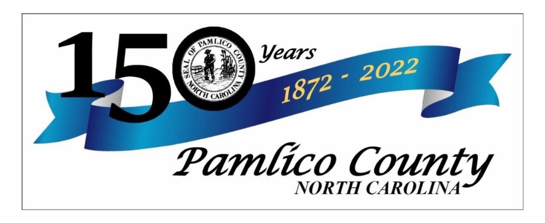 Pamlico County 150 years banner
