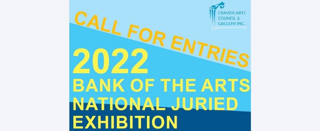 2022 Bank of the Arts National Juried Exhibition poster
