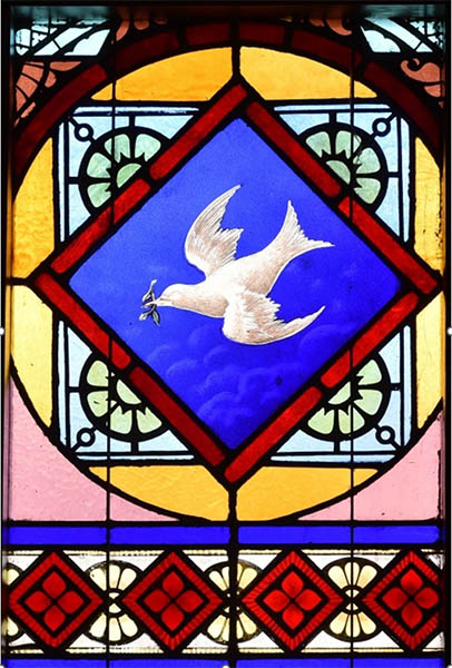Stained-glass window photo by Norman J. McCullough