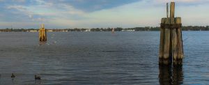 Neuse River at Union Point Park in New Bern, NC