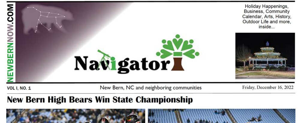Navigator Newspaper hit the streets of New Bern, NC today
