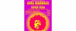 At the Gallery poster of Jimi Hendrix