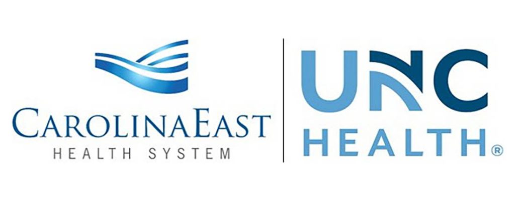 CarolinaEast Health and UNC Health logos