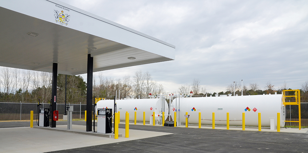The new Craven County fueling site officially opened on March 20. The site is expected to help the county weather severe weather, fuel shortages and other unforeseen problems.