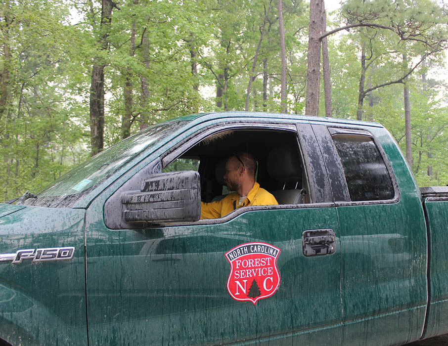 NC Forest Service officer. Photo by Wendy Card.
