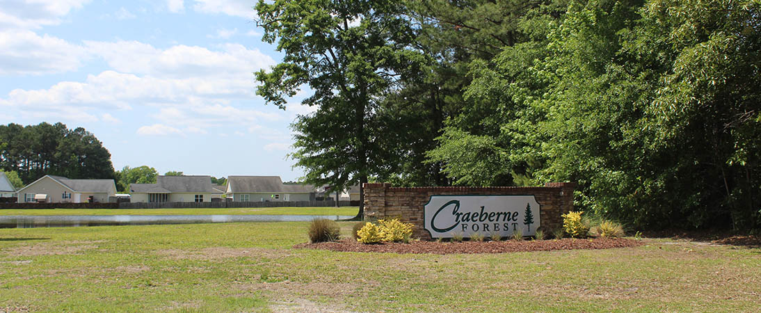 Craeberne Forest subdivision in New Bern, N.C.