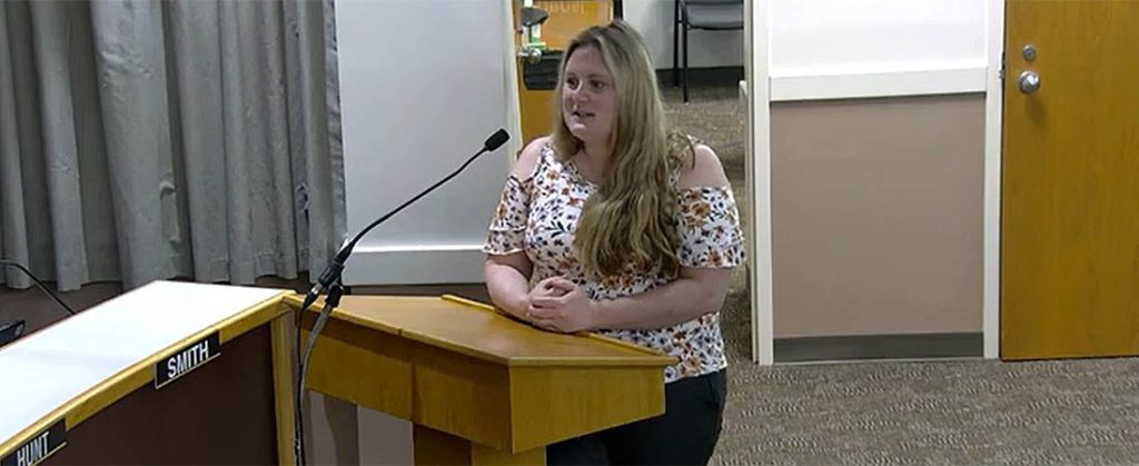 Dr. Tanya Osler, new director of Craven-Pamlico Animal Services Center (Screenshot of Craven County Board of Commissioners meeting)