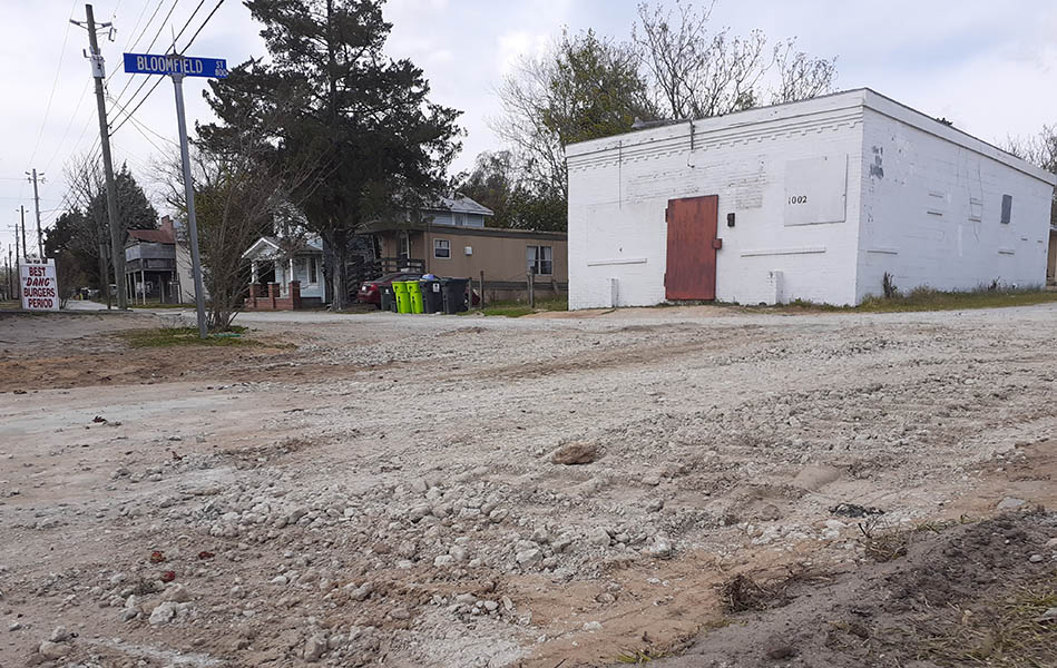 Main Street in Duffyfield community on March 17. (Wendy Card)