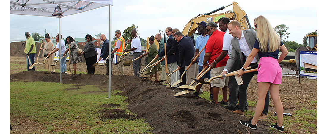 Stanley White Recreation Center Groundbreaking Stanley White Recreation Center groundbreaking in New Bern, N.C.