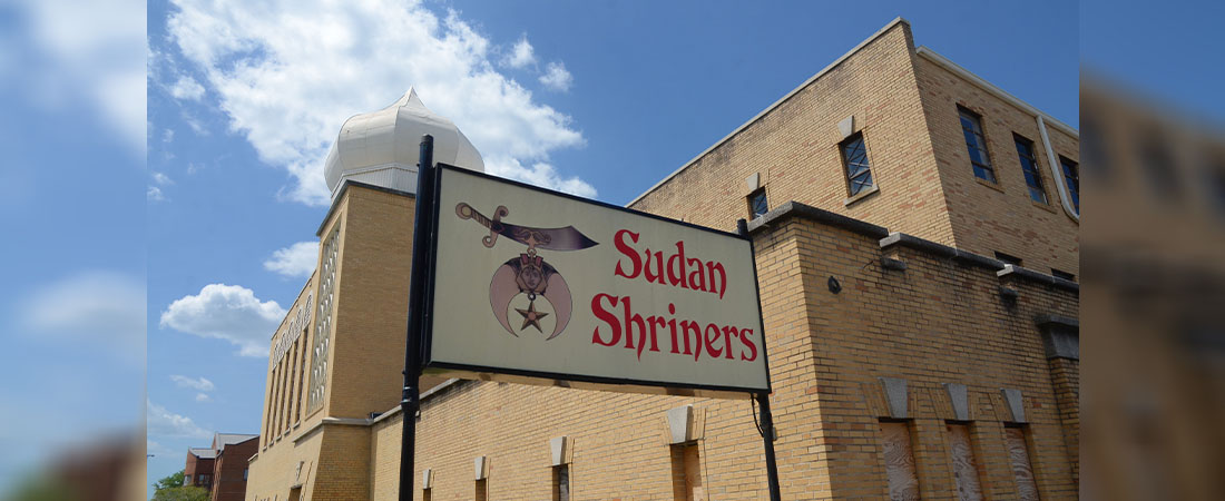 Sudan Shriners Temple in downtown New Bern, NC.