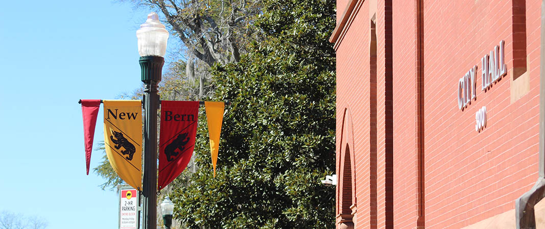 City Hall in downtown New Bern, NC. (Photo by Wendy Card)