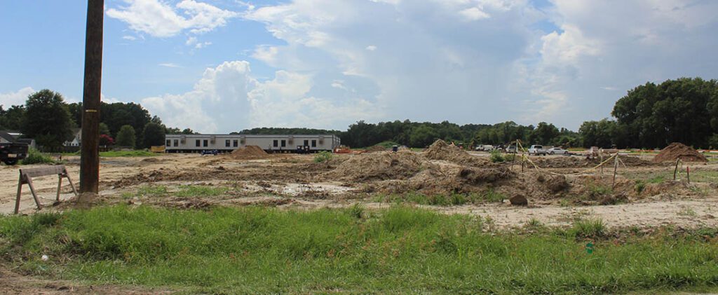 Site of Riverside Leadership Academy off Old Airport Road in Craven County, NC. (Photo by NewBernNow.com)