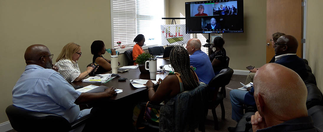 Photo of the New Bern Housing Authority's Board of Commissioners meeting on Aug. 19, 2024. (Photo by Wendy Card)