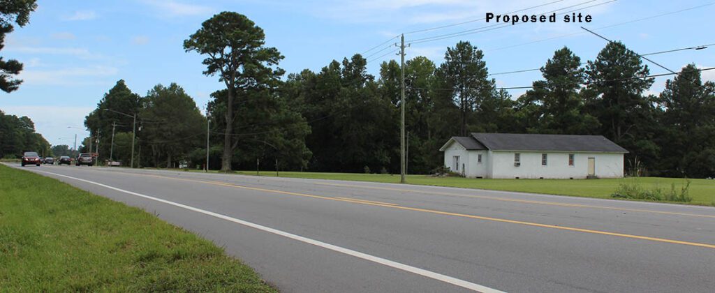 Proposed site of development off Washington Post Road in New Bern, NC. (Photo by Wendy Card)