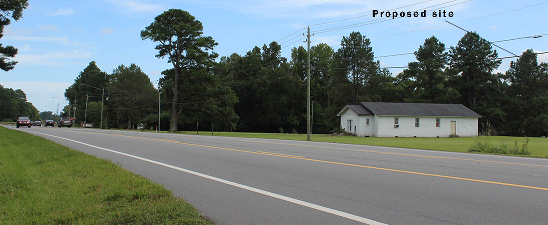 Proposed site of development off Washington Post Road in New Bern, NC. (Photo by Wendy Card)