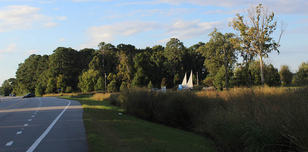 Proposed site of phases one and two of Tyler Home on the Lake in New Bern, NC. (Photo by Wendy Card)