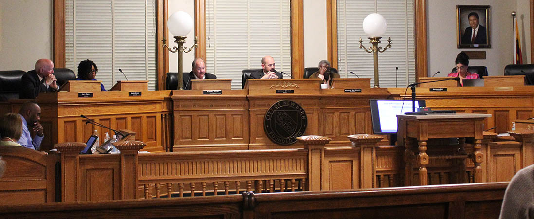 Pictured from left to right are Alderman Rick Prill, Mayor Pro Tem Hazel Royal, Alderman Bobby Aster, Mayor Jeffrey Odham, Aldermen Johnnie Ray Kinsey and Barbara Best. (Photo by Wendy Card)