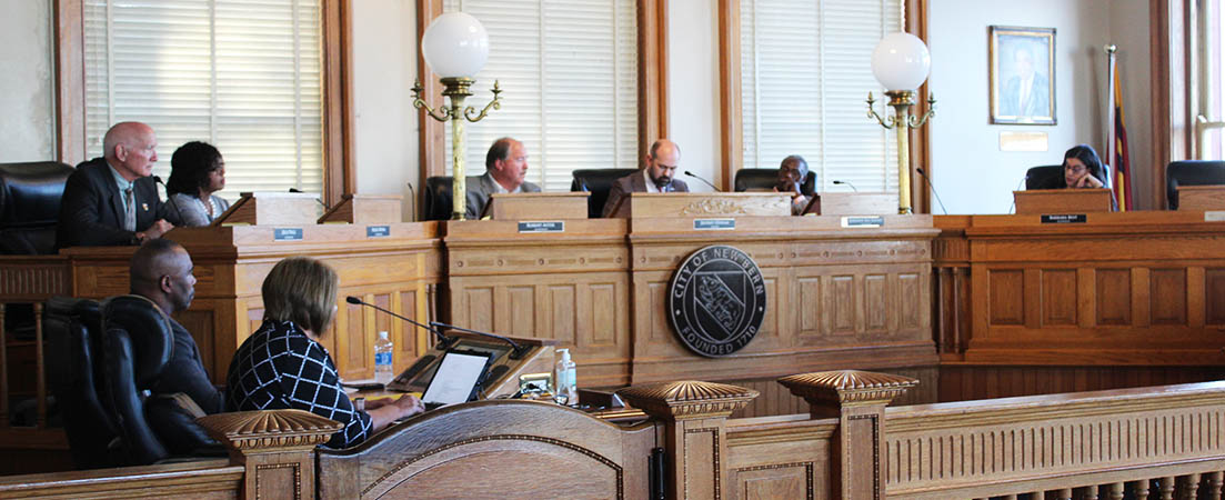 Board of Aldermen meeting at City Hall in New Bern, NC. (Photo by Wendy Card)