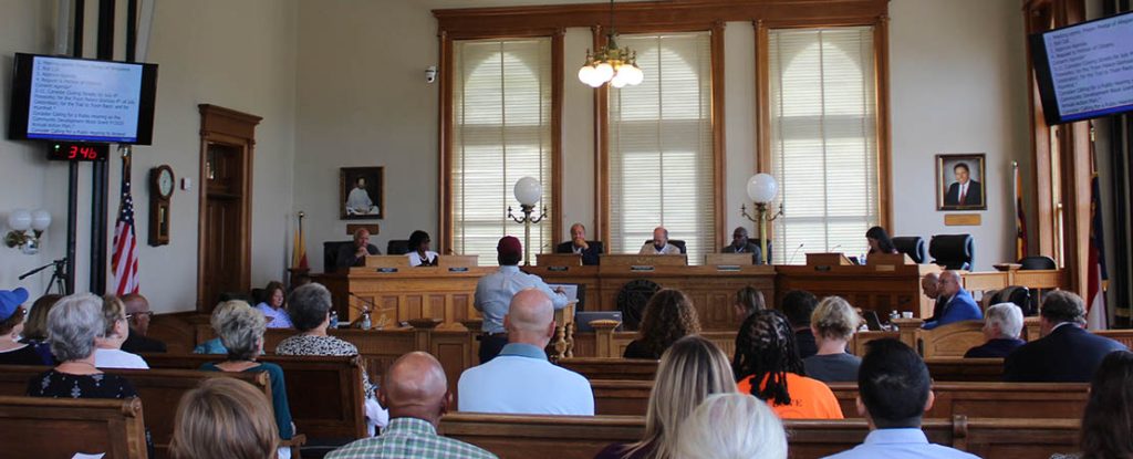 Board of Aldermen meeting at City Hall in New Bern, NC on June 10, 2025. (Photo by Wendy Card)