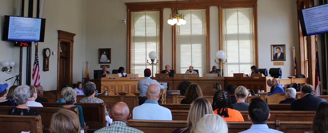 Board of Aldermen meeting at City Hall in New Bern, NC on June 10, 2025. (Photo by Wendy Card)