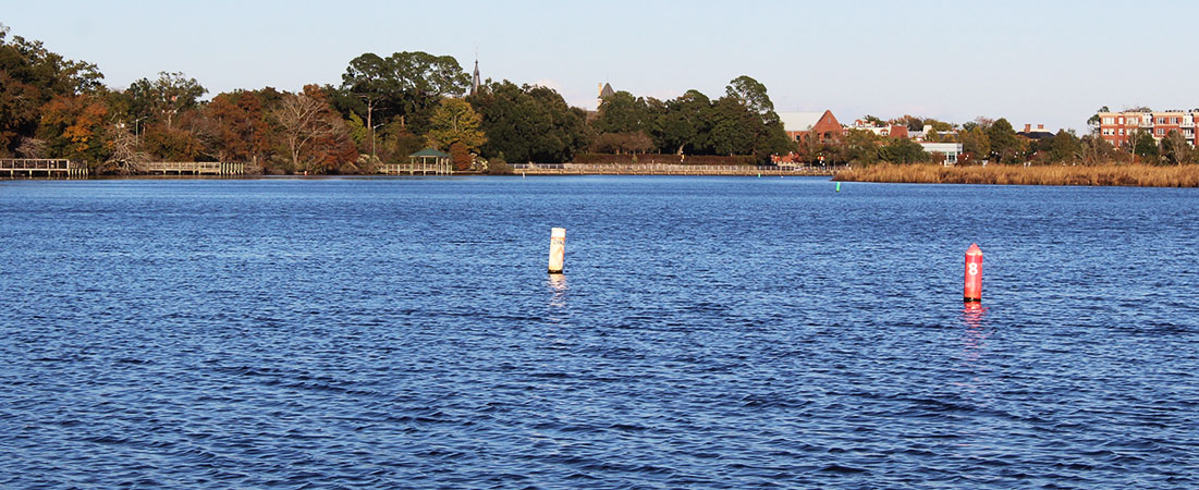 Trent River in New Bern, NC (Photo by Wendy Card)