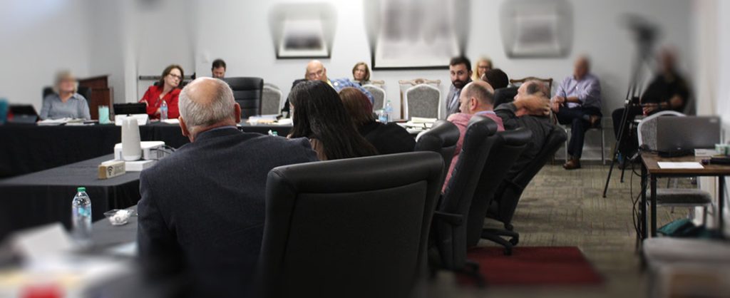 New Bern aldermen hold a retreat on Jan. 7, 2025 at the chamber of commerce in New Bern, NC.