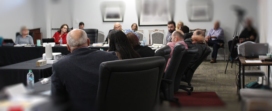 New Bern aldermen hold a retreat on Jan. 7, 2025 at the chamber of commerce in New Bern, NC.